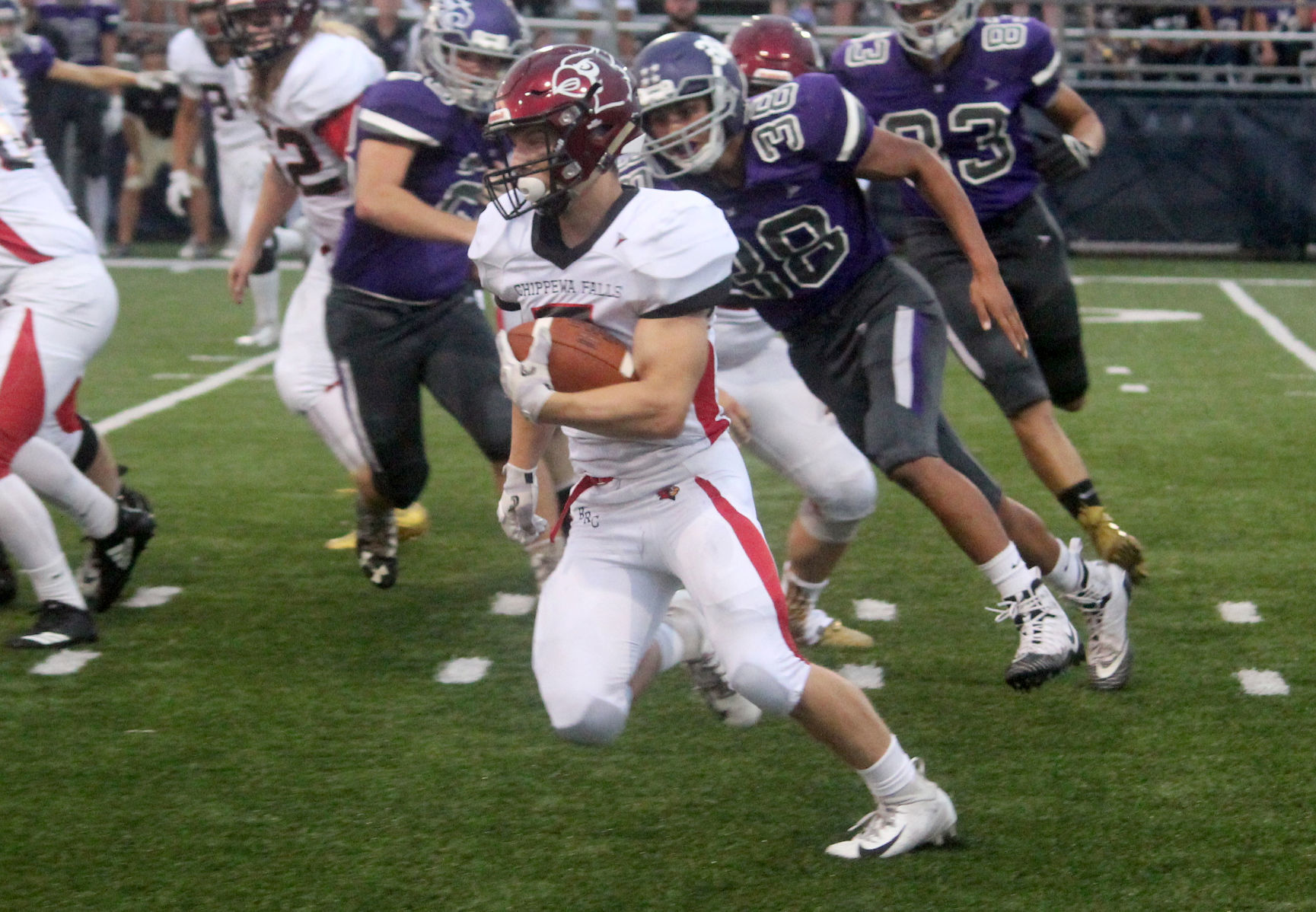 Chi-Hi football at Eau Claire Memorial 9-14-18